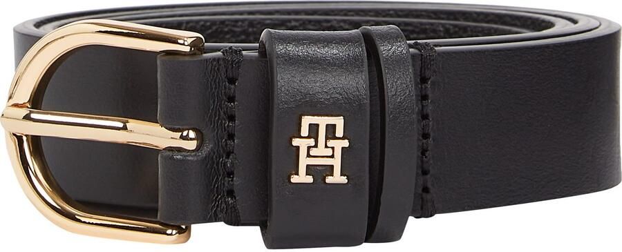 Tommy Hilfiger Leren riem ESSENTIAL EFFORTLESS 2.5 GOLD Logo-embleem zachte haptiek ovale eenvoudige pin sluiting - Foto 8