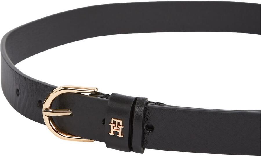 Tommy Hilfiger Leren riem ESSENTIAL EFFORTLESS 2.5 GOLD Logo-embleem zachte haptiek ovale eenvoudige pin sluiting - Foto 4