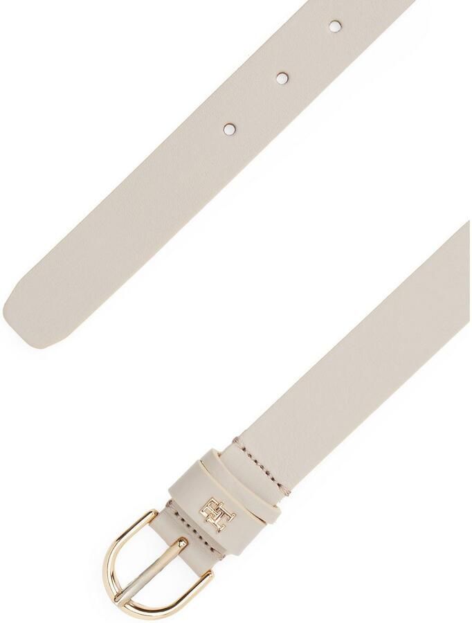 Tommy Hilfiger Leren riem ESSENTIAL EFFORTLESS 2.5 GOLD Logo-embleem zachte haptiek ovale eenvoudige pin sluiting