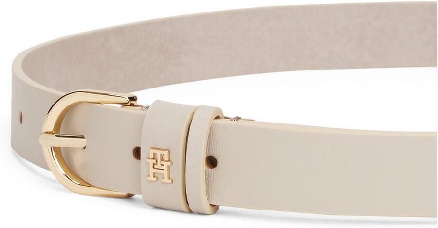 Tommy Hilfiger Leren riem ESSENTIAL EFFORTLESS 2.5 GOLD Logo-embleem zachte haptiek ovale eenvoudige pin sluiting - Foto 2