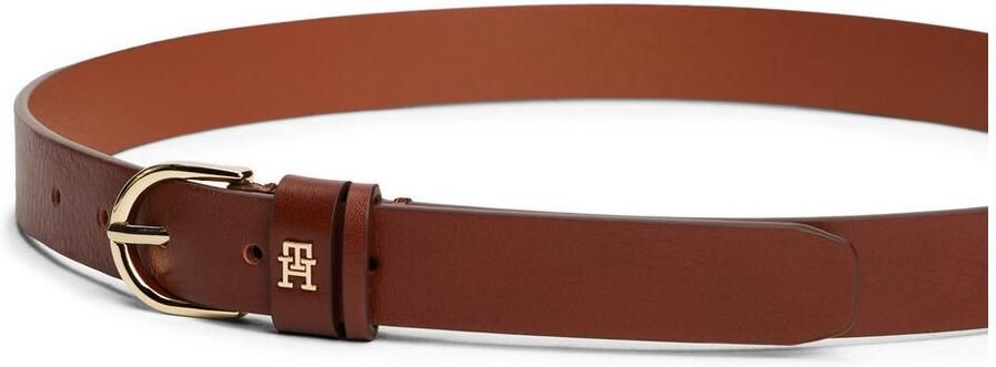 Tommy Hilfiger Leren riem ESSENTIAL EFFORTLESS 2.5 GOLD Logo-embleem zachte haptiek ovale eenvoudige pin sluiting - Foto 2