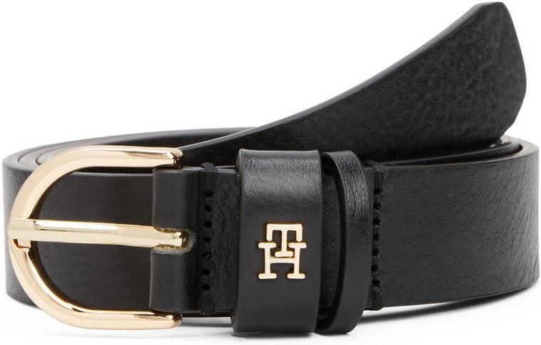 Tommy Hilfiger Leren riem ESSENTIAL EFFORTLESS 2.5 GOLD Logo-embleem zachte haptiek ovale eenvoudige pin sluiting - Foto 6