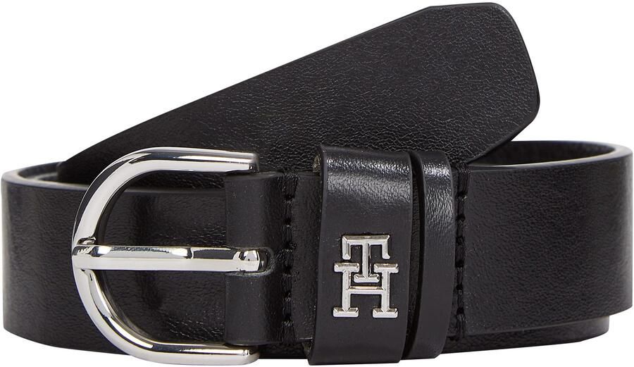 Tommy Hilfiger Leren riem ESSENTIAL EFFORTLESS 2.5 SILVER Eenvoudige doornsluiting metalen embleem - Foto 9