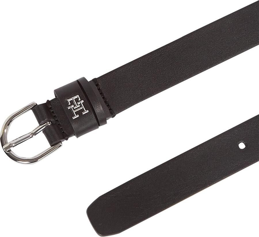 Tommy Hilfiger Leren riem ESSENTIAL EFFORTLESS 2.5 SILVER Eenvoudige doornsluiting metalen embleem - Foto 2