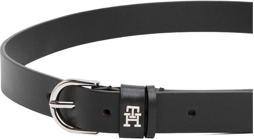Tommy Hilfiger Leren riem ESSENTIAL EFFORTLESS 2.5 SILVER Eenvoudige doornsluiting metalen embleem - Foto 6