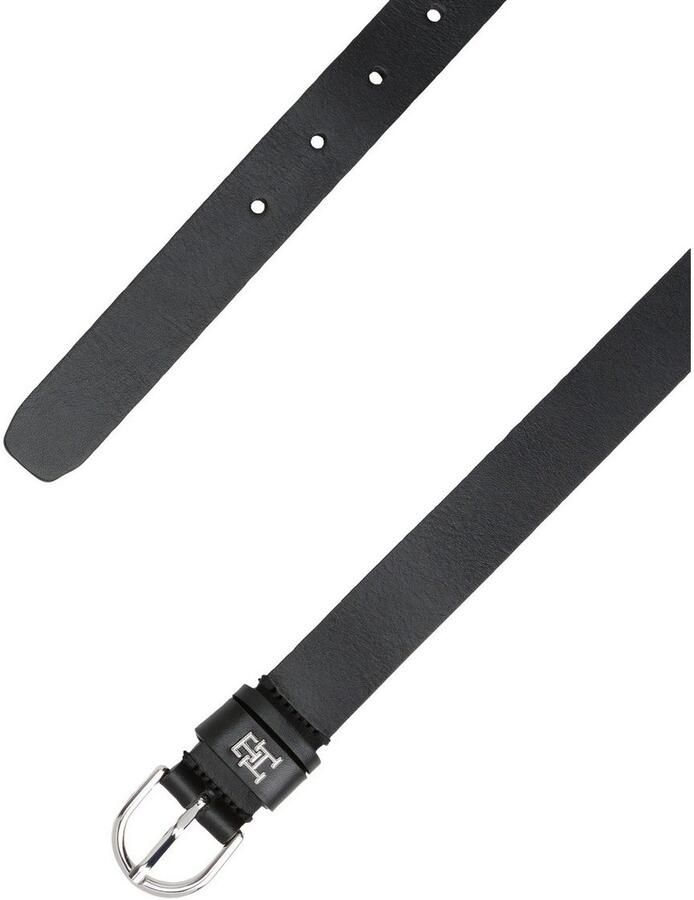 Tommy Hilfiger Leren riem ESSENTIAL EFFORTLESS 2.5 SILVER Eenvoudige doornsluiting metalen embleem - Foto 4