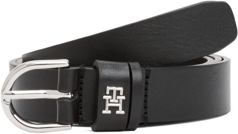 Tommy Hilfiger Leren riem ESSENTIAL EFFORTLESS 2.5 SILVER Eenvoudige doornsluiting metalen embleem - Foto 7