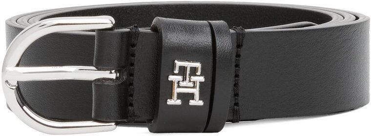 Tommy Hilfiger Leren riem ESSENTIAL EFFORTLESS 2.5 SILVER Eenvoudige doornsluiting metalen embleem - Foto 8
