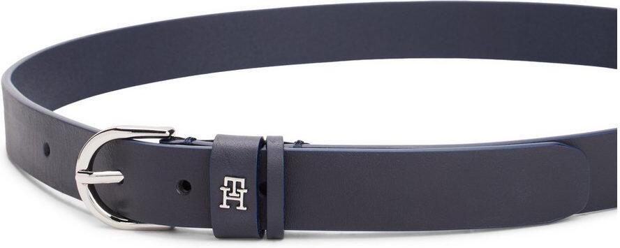 Tommy Hilfiger Leren riem ESSENTIAL EFFORTLESS 2.5 SILVER Eenvoudige doornsluiting metalen embleem - Foto 6