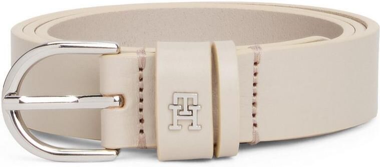 Tommy Hilfiger Leren riem ESSENTIAL EFFORTLESS 2.5 SILVER Eenvoudige doornsluiting metalen embleem - Foto 3