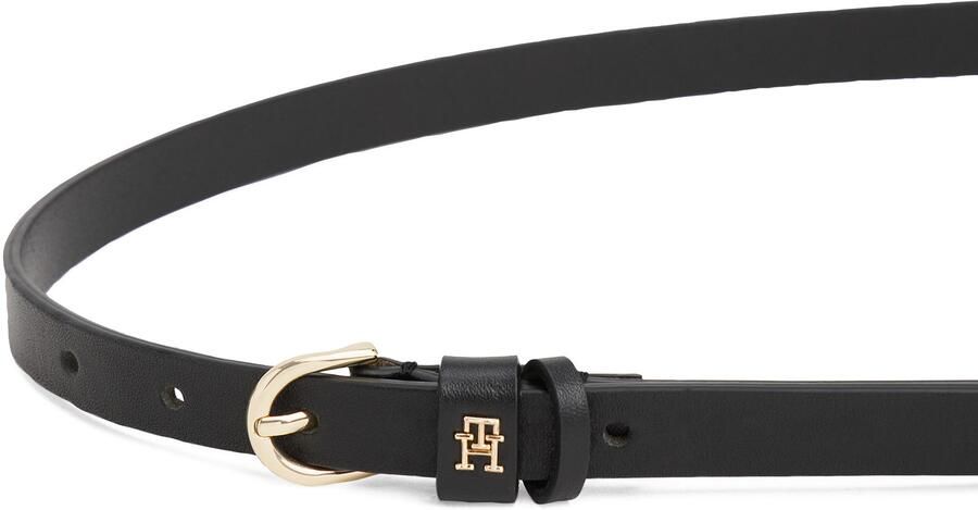 Tommy Hilfiger Leren riem ESSENTIAL EFFORTLESS GOLD 1 5 cm breed ovale enkelvoudige dornsluiting damesriem - Foto 4