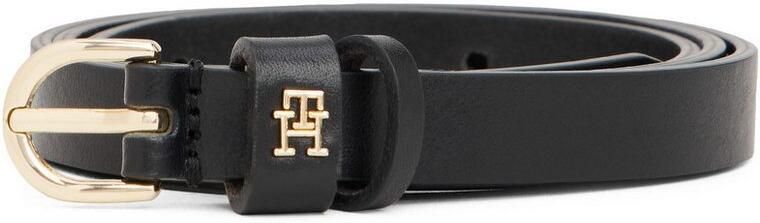 Tommy Hilfiger Leren riem ESSENTIAL EFFORTLESS GOLD 1 5 cm breed ovale enkelvoudige dornsluiting damesriem - Foto 3