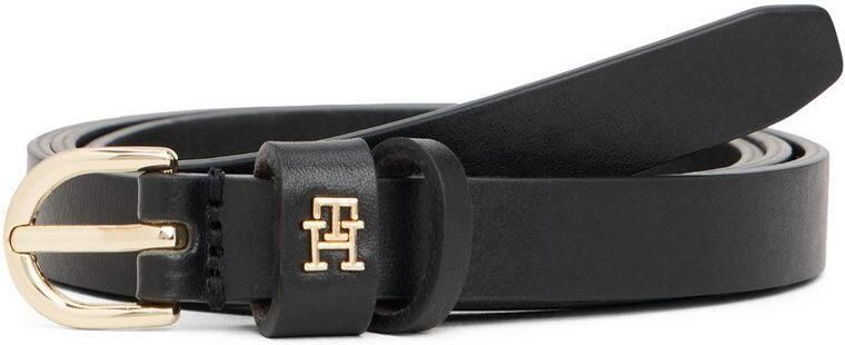 Tommy Hilfiger Leren riem ESSENTIAL EFFORTLESS GOLD 1 5 cm breed ovale enkelvoudige dornsluiting damesriem - Foto 2