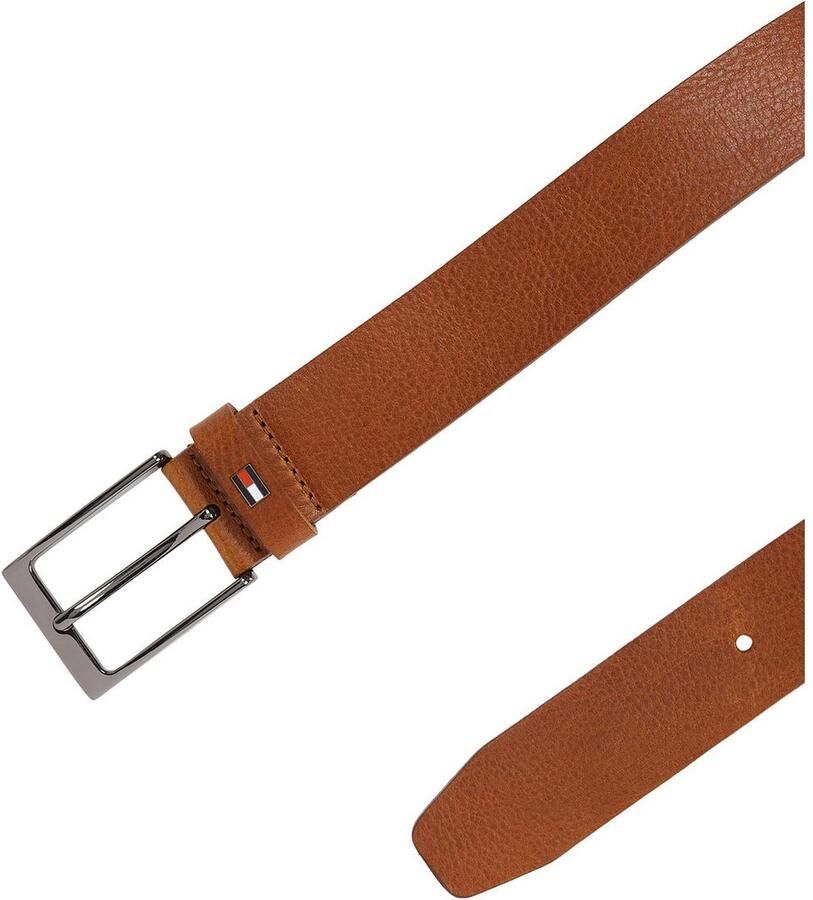 Tommy Hilfiger Leren riem LAYTON 3.5 Metalen patch eenvoudige doornsluiting - Foto 2