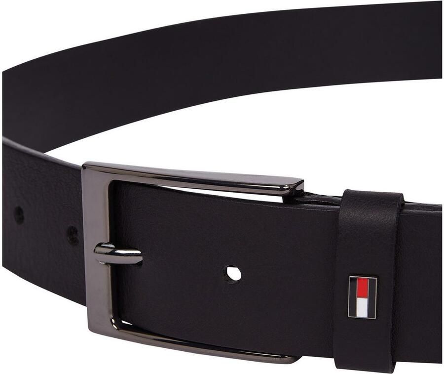 Tommy Hilfiger Leren riem LAYTON 3.5 Metalen patch eenvoudige doornsluiting - Foto 3