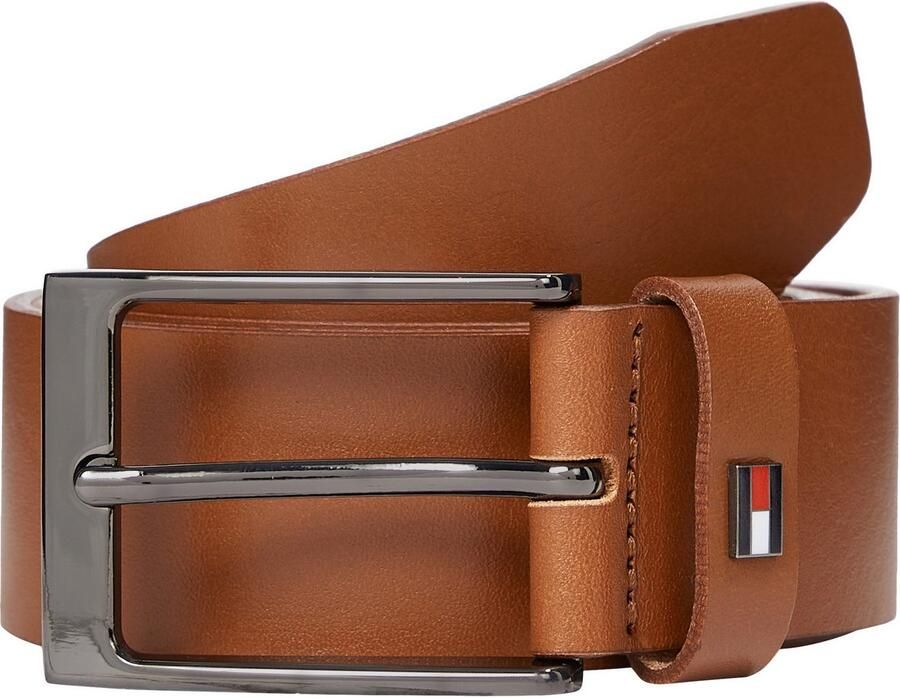 Tommy Hilfiger Leren riem LAYTON 3.5 Metalen patch eenvoudige doornsluiting - Foto 5