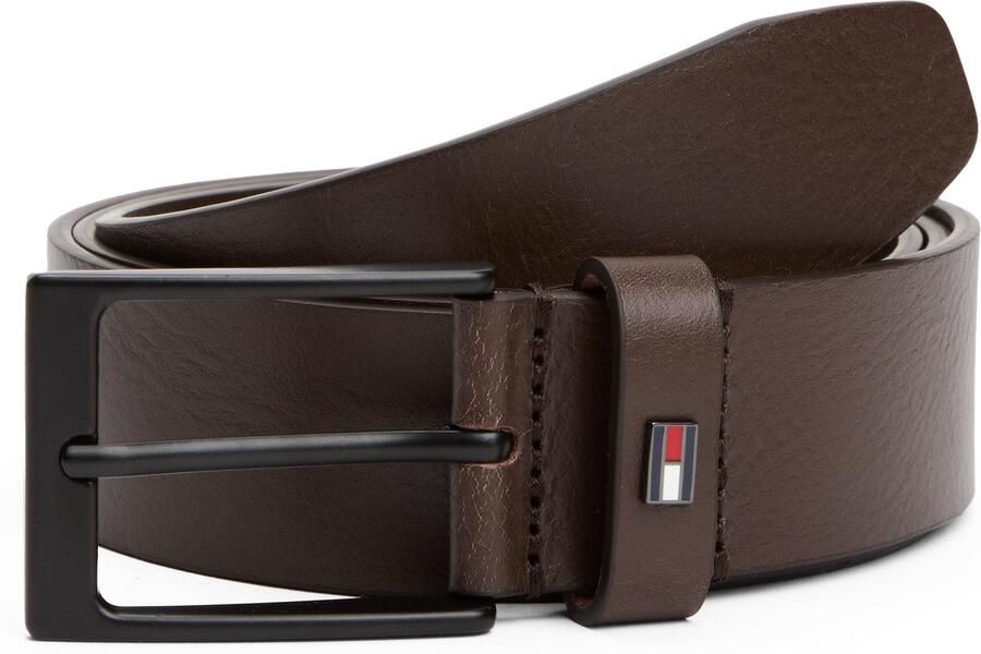 Tommy Hilfiger Leren riem LAYTON 3.5 Metalen patch eenvoudige doornsluiting - Foto 8