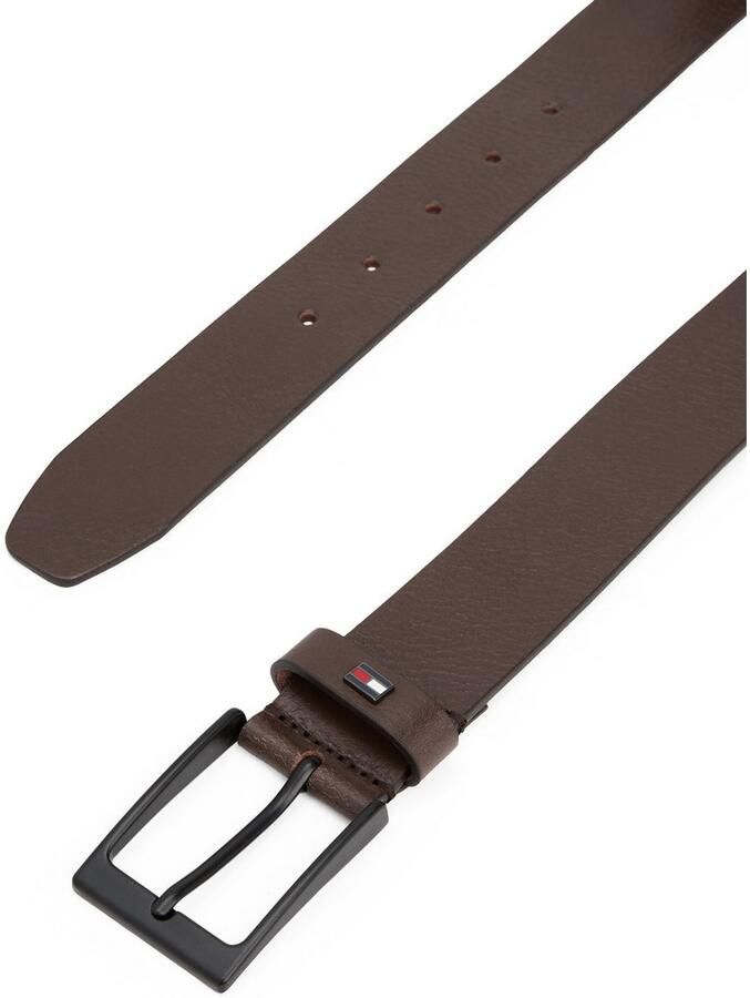 Tommy Hilfiger Leren riem LAYTON 3.5 Metalen patch eenvoudige doornsluiting - Foto 2