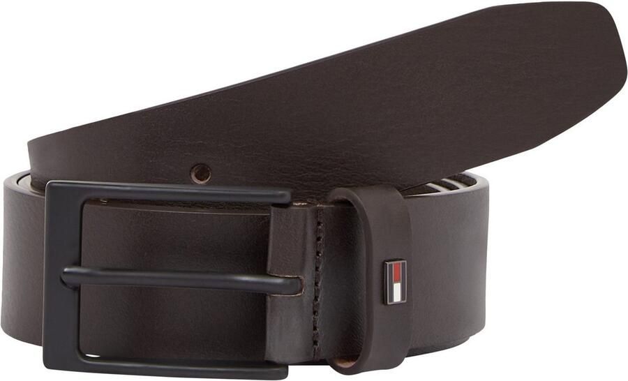 Tommy Hilfiger Leren riem LAYTON 3.5 Metalen patch eenvoudige doornsluiting - Foto 3
