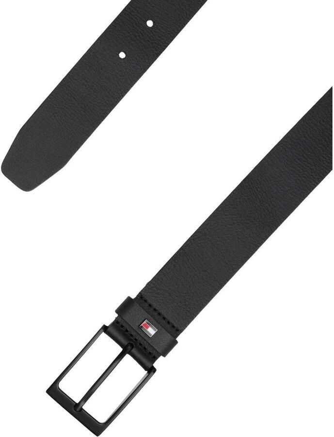 Tommy Hilfiger Leren riem LAYTON 3.5 Metalen patch eenvoudige doornsluiting - Foto 4