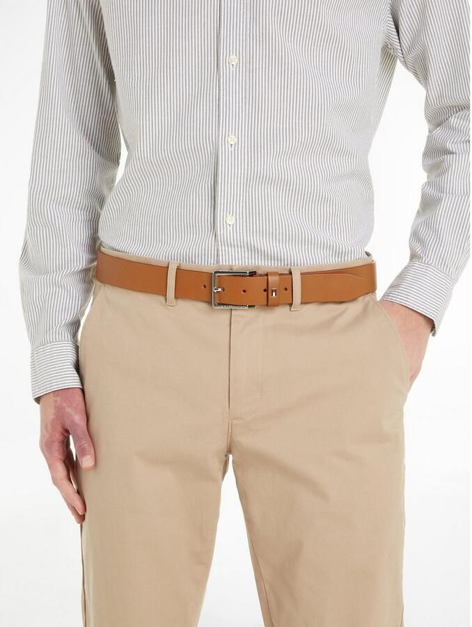 Tommy Hilfiger Leren riem Oliver met contrastgesp en logo-lus - Foto 4