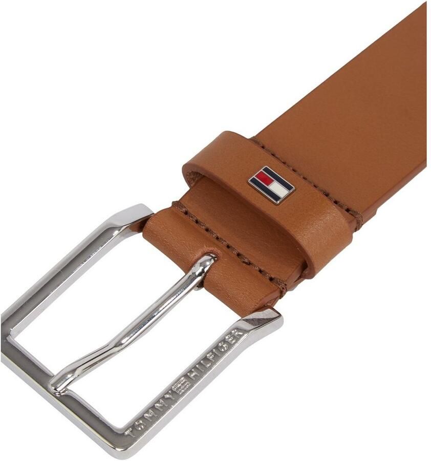 Tommy Hilfiger Leren riem Oliver met contrastgesp en logo-lus
