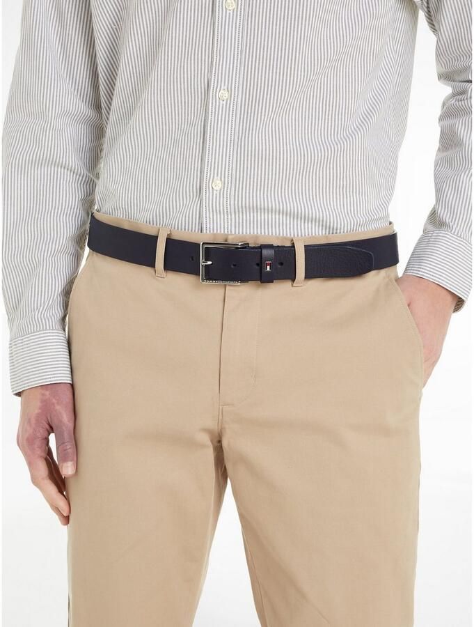 Tommy Hilfiger Leren riem Oliver met contrastgesp en logo-lus - Foto 4