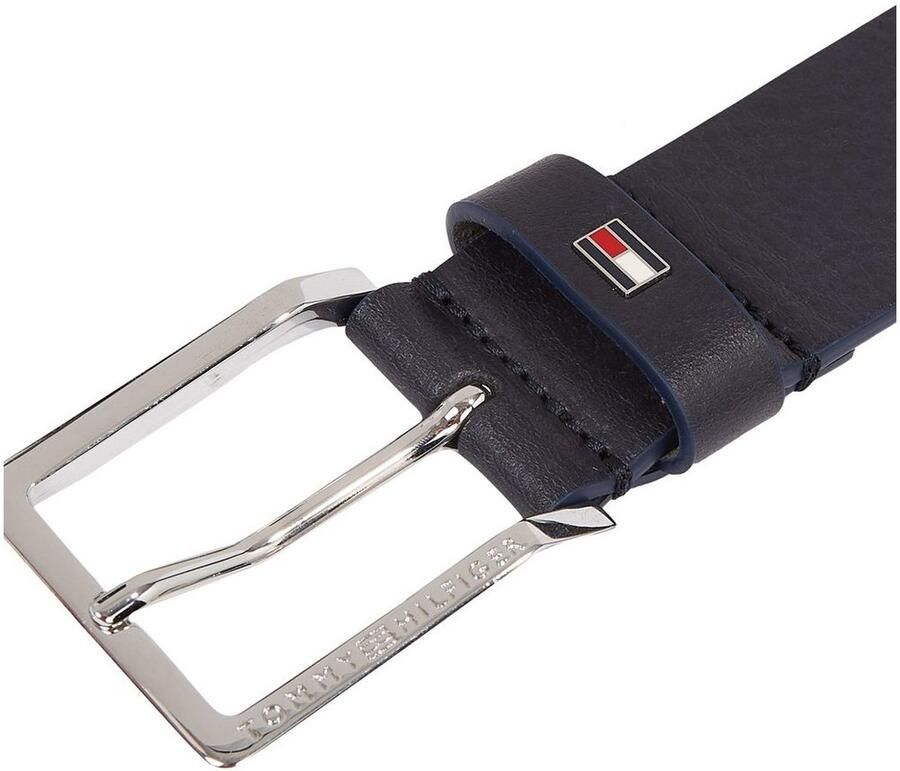 Tommy Hilfiger Leren riem Oliver met contrastgesp en logo-lus