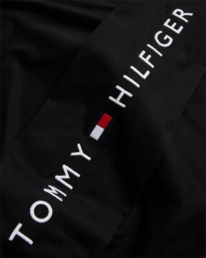 Tommy Hilfiger Heren T-shirt met lange mouwen en lettering Black Heren