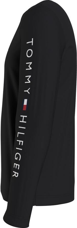 Tommy Hilfiger Heren T-shirt met lange mouwen en lettering Black Heren - Foto 10