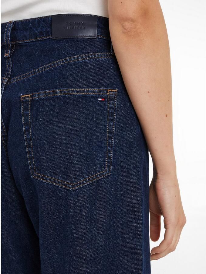 Tommy Hilfiger Loose fit jeans LOOSE STRAIGHT RW CLER met logo-badge