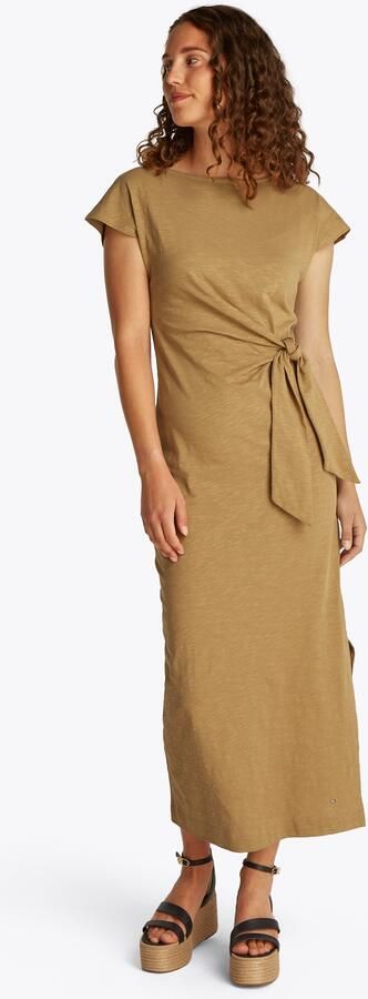 Tommy Hilfiger Midi-jurk KNOT BOAT-NK MIDI DRESS SS - Foto 5