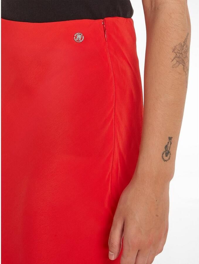 Tommy Hilfiger Midirok VISCOSE CREPE LONG SKIRT - Foto 3