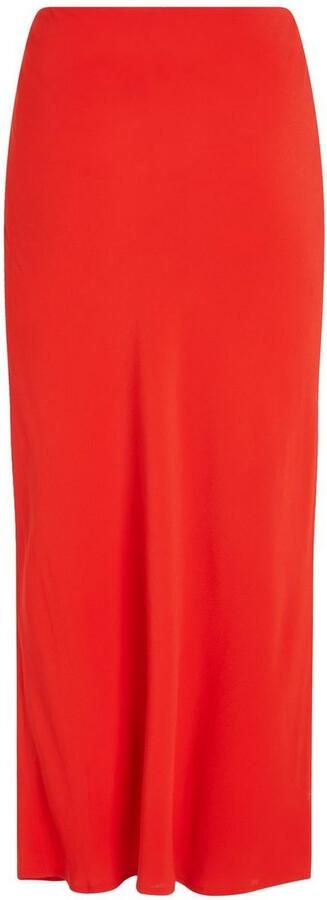 Tommy Hilfiger Midirok VISCOSE CREPE LONG SKIRT - Foto 7