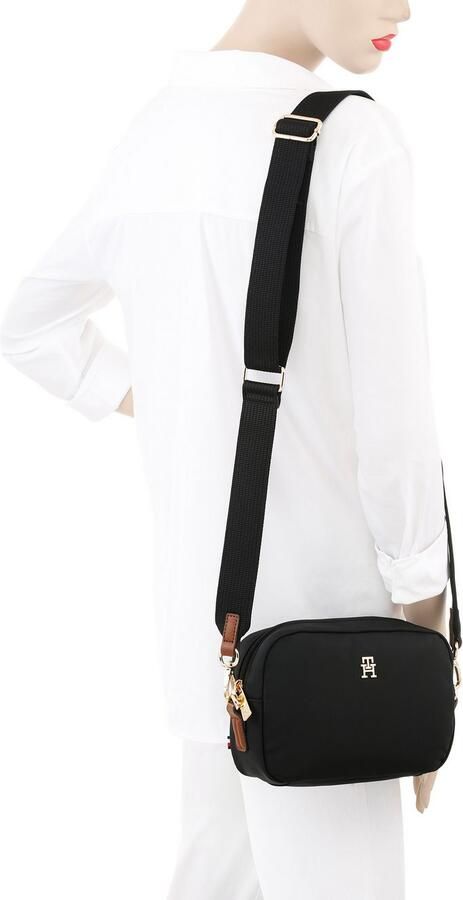 Tommy Hilfiger Minibag POPETTE CAMERA BAG dames schoudertas met th-sieraad