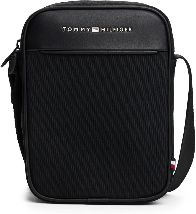 Tommy Hilfiger Minibag TH FOUNDATION MINI REPORTER men schoudertas met logo - Foto 5