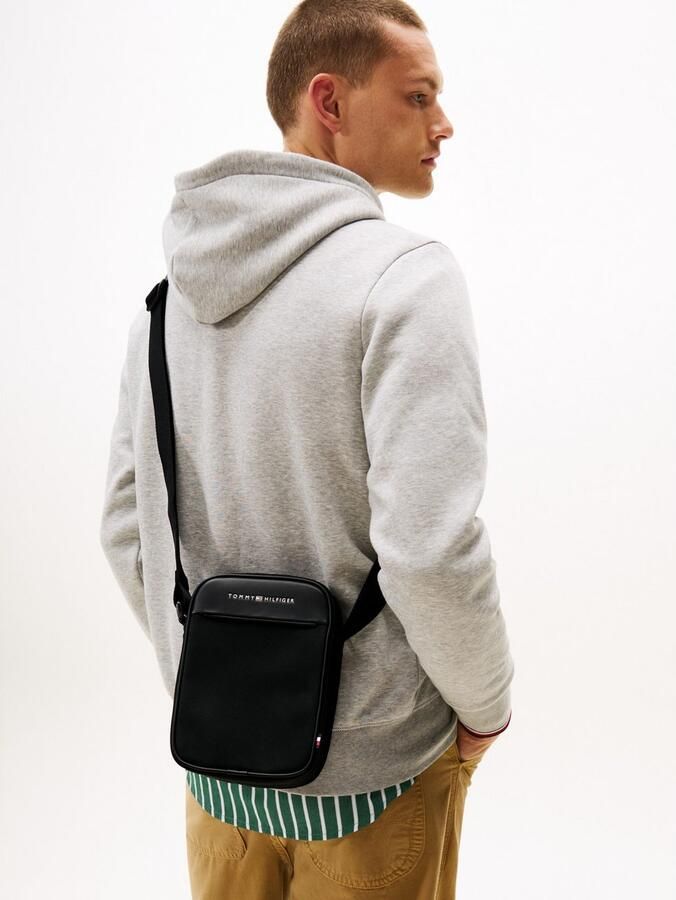 Tommy Hilfiger Minibag TH FOUNDATION MINI REPORTER men schoudertas met logo - Foto 4