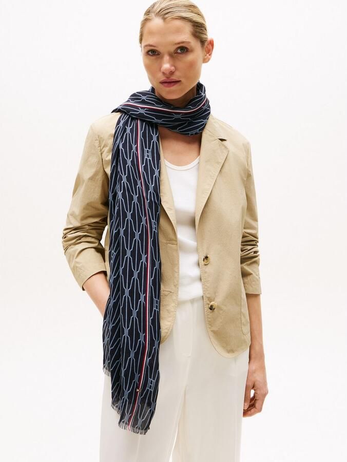Tommy Hilfiger Modieuze sjaal ESSENTIAL FLAG SCARF - Foto 4
