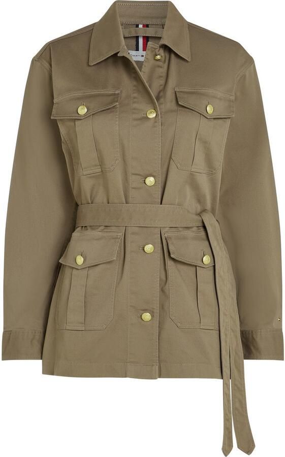 Tommy Hilfiger Regular fit overhemdjack met goudkleurige knopen - Foto 5