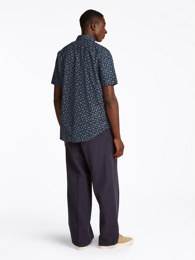 Tommy Hilfiger Regular fit vrijetijdsoverhemd van een mix van katoen en linnen - Foto 4