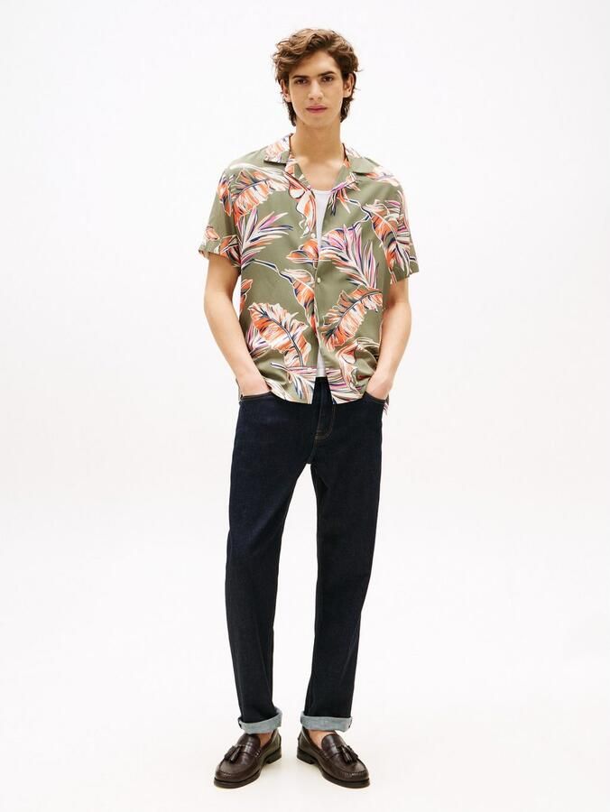 Tommy Hilfiger Overhemd met korte mouwen LIGHTWEIGHT LEAF AOP SS SHIRT - Foto 5