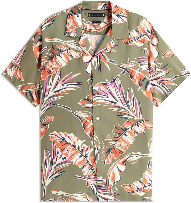 Tommy Hilfiger Overhemd met korte mouwen LIGHTWEIGHT LEAF AOP SS SHIRT - Foto 3