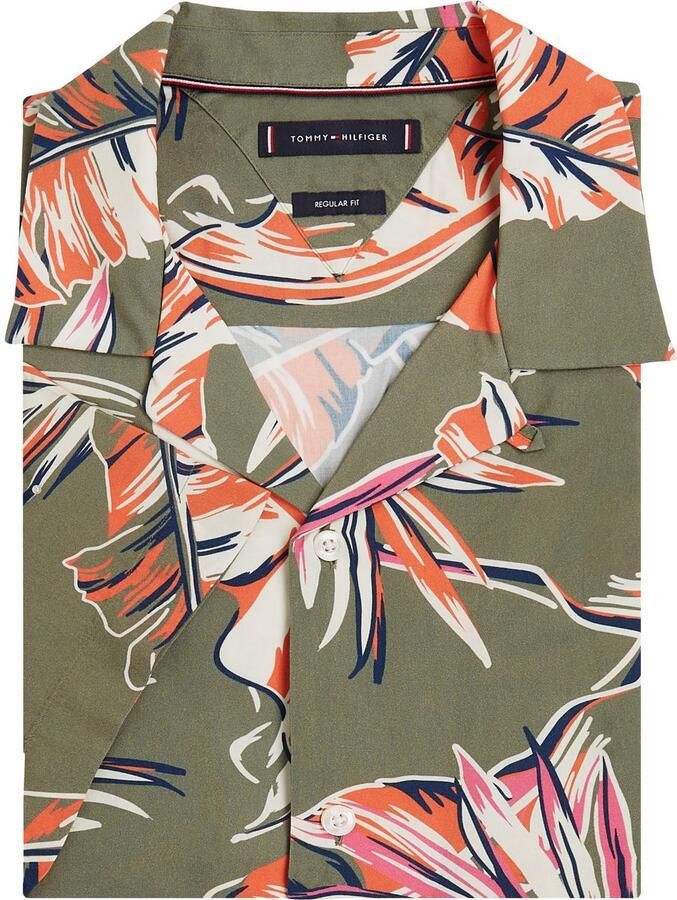 Tommy Hilfiger Overhemd met korte mouwen LIGHTWEIGHT LEAF AOP SS SHIRT - Foto 4