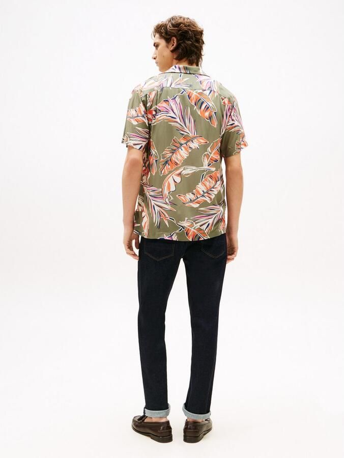 Tommy Hilfiger Overhemd met korte mouwen LIGHTWEIGHT LEAF AOP SS SHIRT - Foto 6