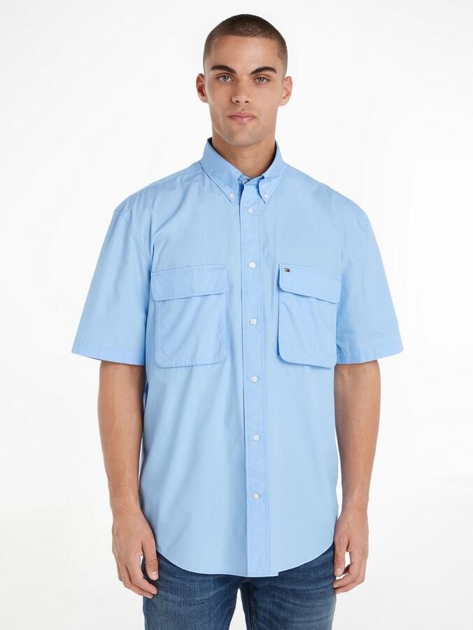 Tommy Hilfiger Overhemd met korte mouwen WCC POPLIN TWO POCKET SHIRT S S - Foto 6