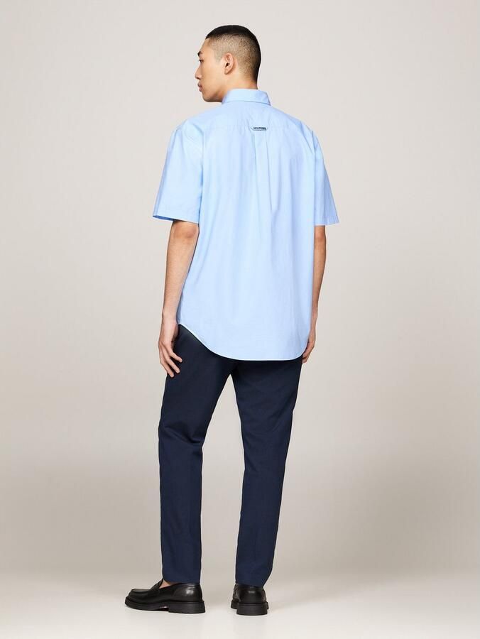 Tommy Hilfiger Overhemd met korte mouwen WCC POPLIN TWO POCKET SHIRT S S - Foto 7