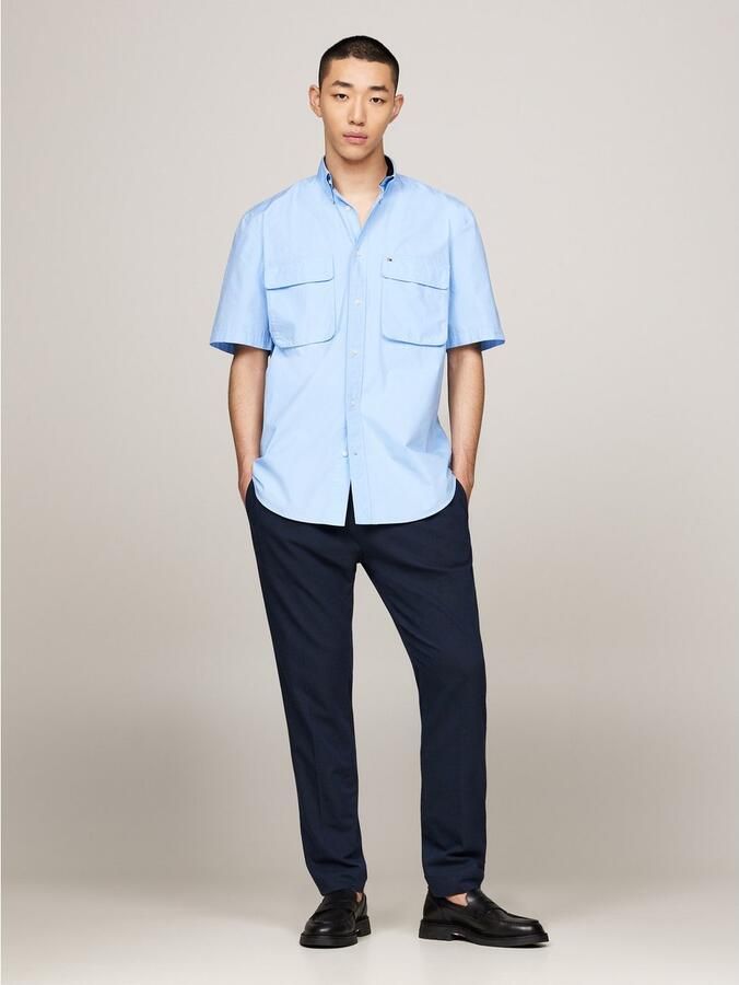 Tommy Hilfiger Overhemd met korte mouwen WCC POPLIN TWO POCKET SHIRT S S - Foto 9