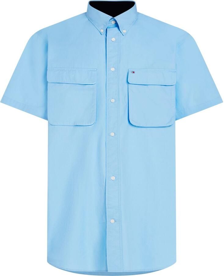Tommy Hilfiger Overhemd met korte mouwen WCC POPLIN TWO POCKET SHIRT S S - Foto 2