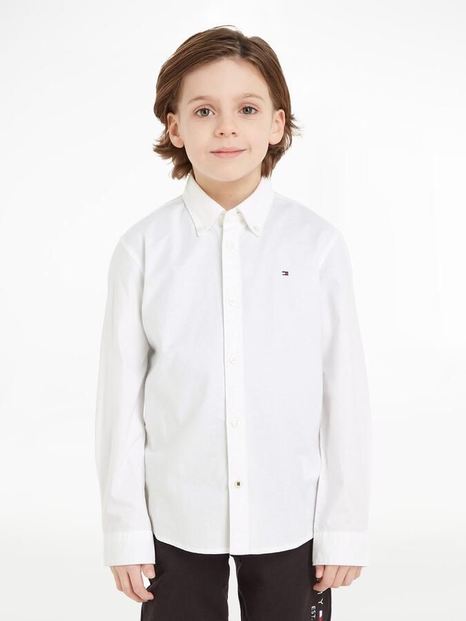 Tommy Hilfiger Overhemd met lange mouwen BOYS STRETCH OXFORD SHIRT L S Kinderen tot 16 jaar button-down kraag lange mouwen logo-vlag - Foto 7