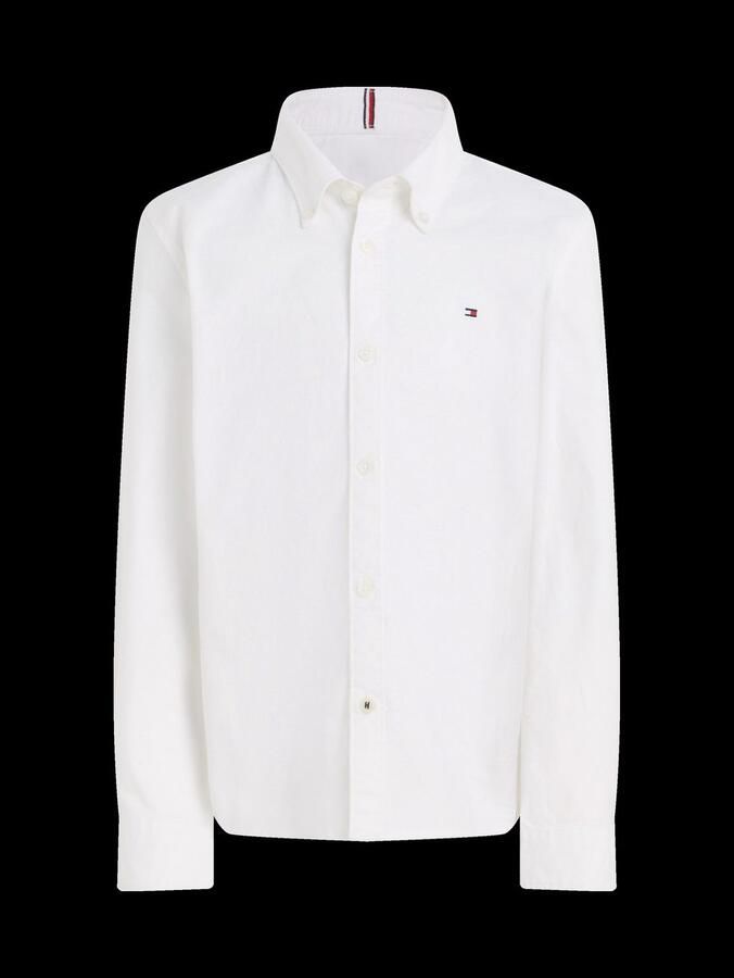 Tommy Hilfiger Overhemd met lange mouwen BOYS STRETCH OXFORD SHIRT L S Kinderen tot 16 jaar button-down kraag lange mouwen logo-vlag - Foto 3
